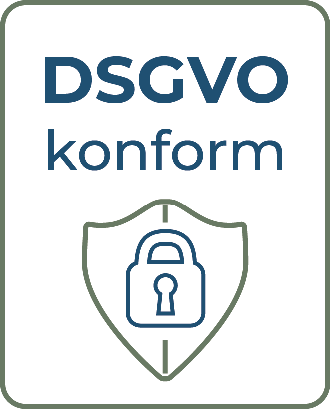 Logo DSGVO konform DatenMarktplatz NRW Schloss Wappen